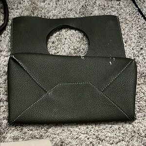 Elegant Olive Green Leather Handbag